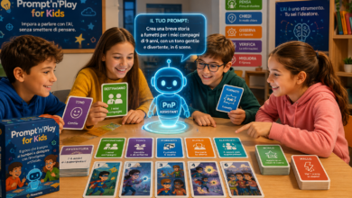 Bambini imparano a formulare prompt per l’intelligenza artificiale attraverso carte e lavoro di squadra
